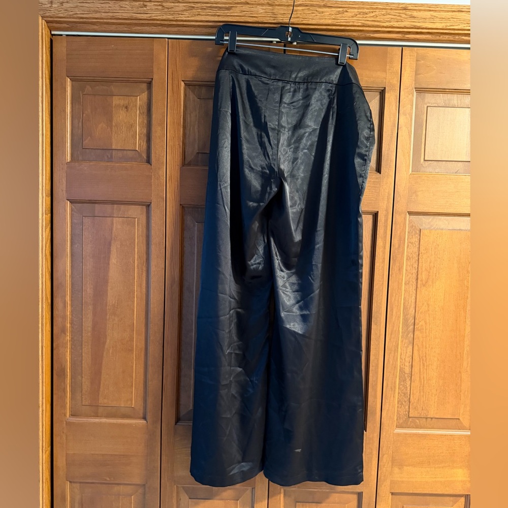 Dots Black Satin Pants - Picture 4 of 4